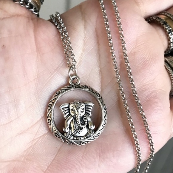 🔴SALE !Boho elephant medal design steel necklace - Picture 6 of 11